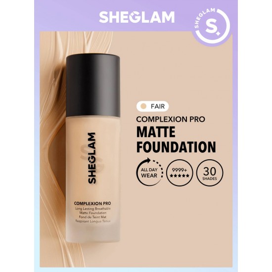 خليكى متألقة مع Sheglam foundation Fair لبشره اكتر جاذبيه 