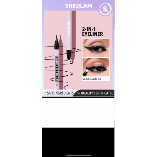 Eyeliner from Sheglam black 2 in 1