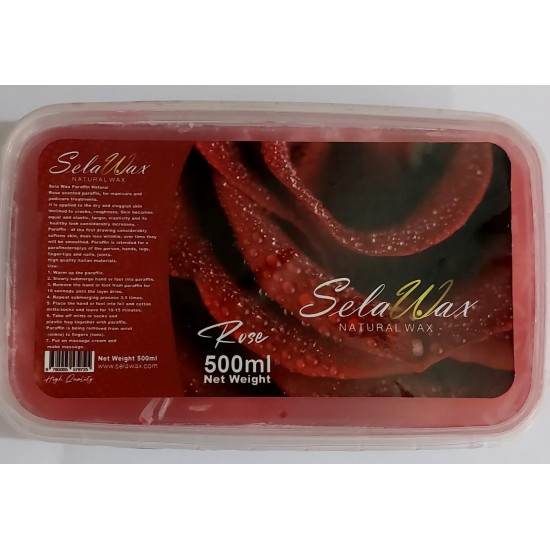Paraffin Wax Sela natural wax, with the scent of roses, 500 ml
