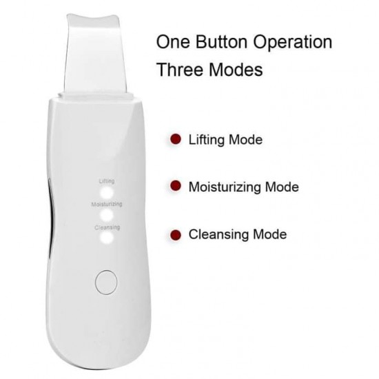 Ultrasonic skin scrubber to remove pimples and deep fat