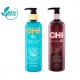 CHI Aloe Vera Strengthening Shampo + Conditioner Treats Stressed and Damaged Hair 340 ml