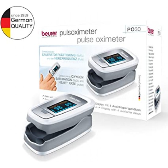 Beurer Pulse Oximeter with Heart Rate Monitor - Po30