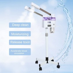 Nano Facial Steamer A Hot And Cold Spary With Double Tube Height Adjustable For Salon