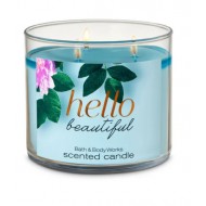 Bath and  Body Works HELLO BEAUTIFUL3-Wick Candle