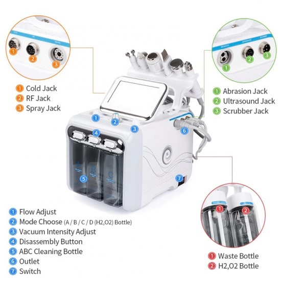 H2O2 Multi function hydrafacial 7 in 1