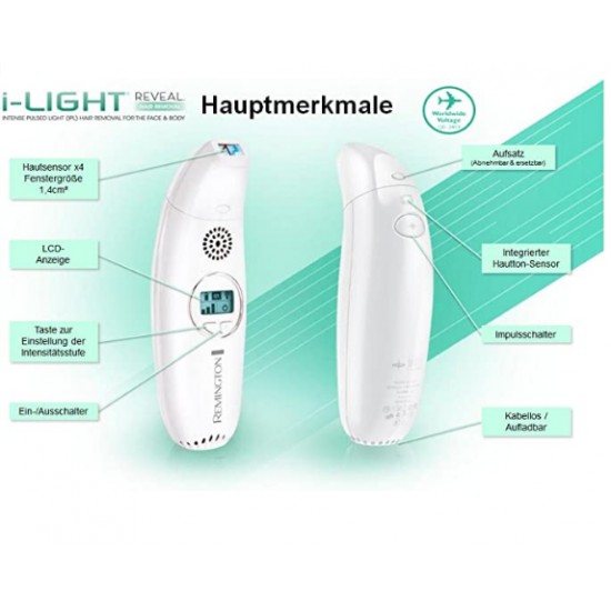 REMINGTON HAIR REMOVAL I-LIGHT REVEAL IPL2000