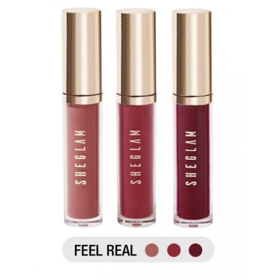 SHEGLAM Matte Allure Mini Liquid Lipstick Set Feel Real