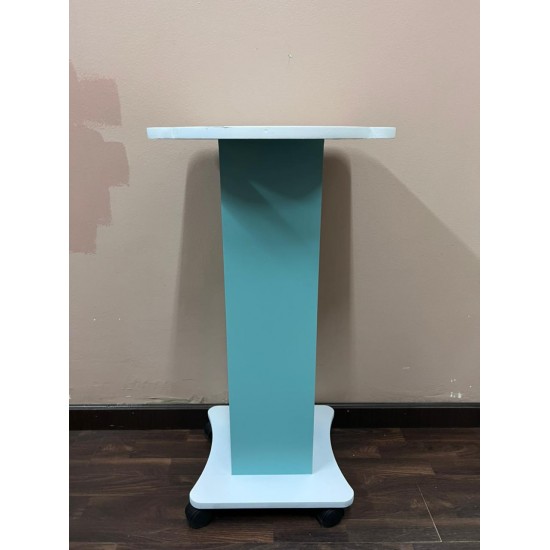 Hydrafacial equipment stand, mint green