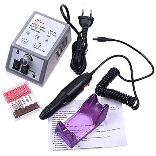 Professional Electric Nail Art Salon Drill Glazing Machine - Manicure Pedicure Kit