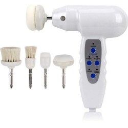 Rotary Brush Iron Electronic Skin Care Device With 5 Different Pieces