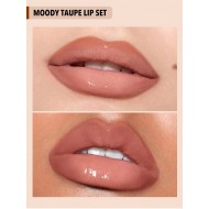 Sheglam Moody Taupe 3 in 1 lip gloss with lip liner for a charming look