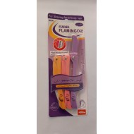 Flamingo women's facial hair razors, 3 pieces