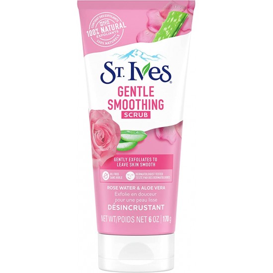 St.ivesFace Scrub Gentle and Soft on the Skin with Rose Water and Aloe Vera Extract 170g