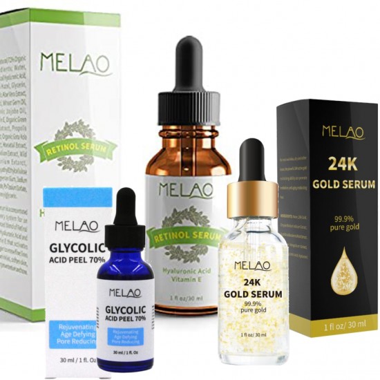 Melao Therapy Set Gold Serum Hyaluronic Acid Serum + Deep Peel