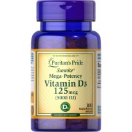 Vitamin D3 5,000 IU 100 Softgels