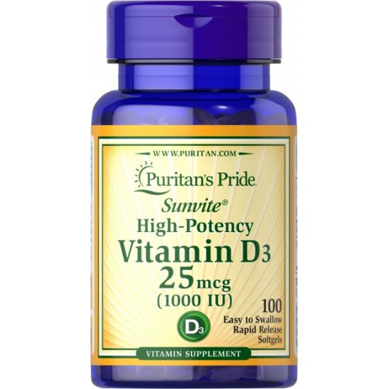 Vitamin D3 1,000 IU 100 Softgels