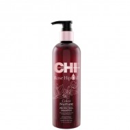 CHI rose hip shampoo gently cleanses color treated hair 340ml