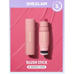 Sheglam blush Midnight Hour for a natural flush and attractive look, with a blending brush