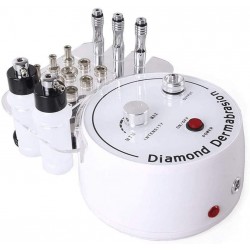 Diamond facial peeling device to clean the skin