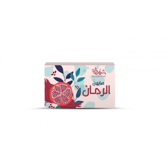 Scheherazade Pomegranate Soap to lighten and tighten the skin, reduce freckles and melasma packet 8 pieces