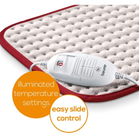 Beurer HK Comfort Heating Pad with Cosy Fleece Finish