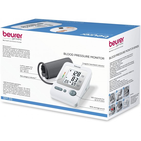 بيورير BM 26 جهاز قياس الضغط من أعلى الذراع
