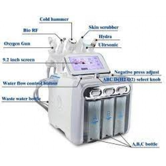 جهاز هيدرا فيشيال hydrafacial 7 in 1 متعدد الوظائف H2O2