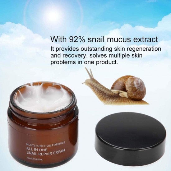 MELAO Snail Cream Shirink Pores Repair Whitening Cream Moisturizing Anti-aging Serum Anti Wrinkle Oil-control 75ml