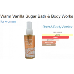 Bath and Body Works Warm Vanilla Sugar Travel Size Fine Fragrance Mist 88 ml