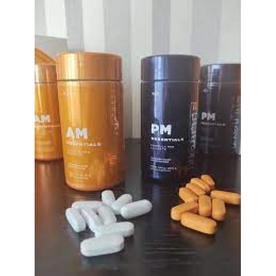 Nutritional supplements AM-PM containing essential vitamins and minerals in addition to herbal extracts