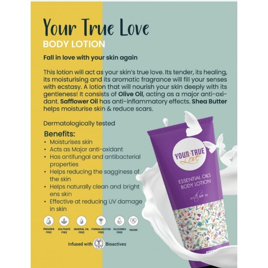 Your True Love Body Lotion, natural 100 %, free of chemicals