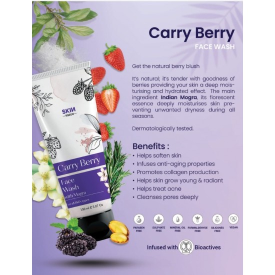 Carry Berry Face Wash, natural 100 %, free of chemicals