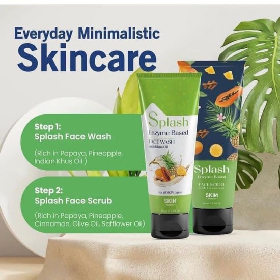 Splash Enzyme Based Face Wash, natural 100% free of chemicals